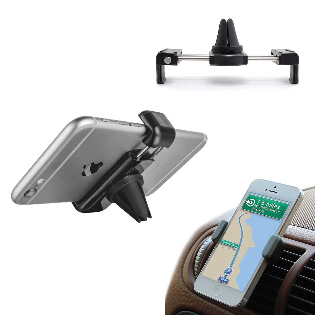 Portable Air Vent Car Mount Holder for iPhone 6 & 6 Plus / 5.5-8.4cm ...