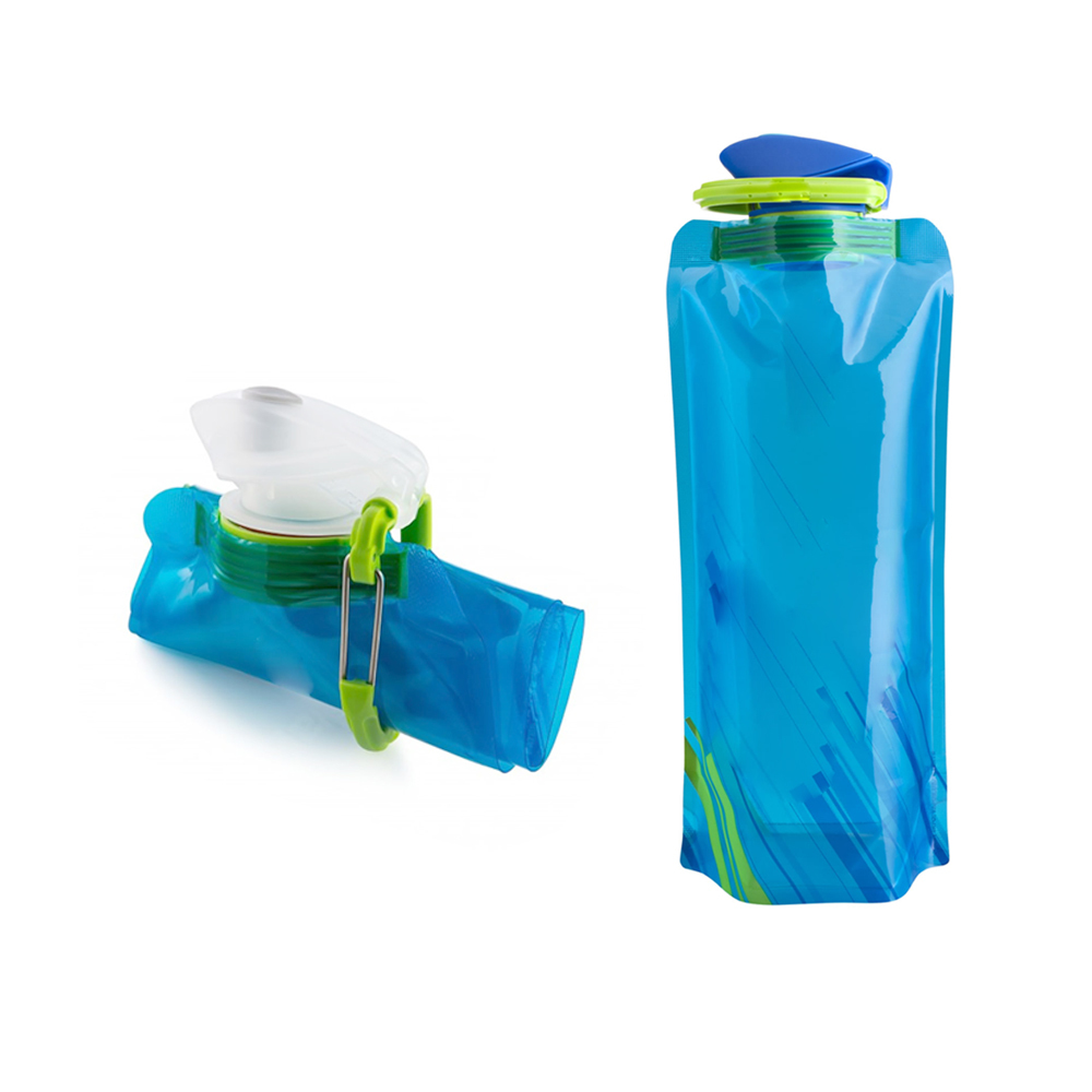 700ml New Flexible Collapsible Foldable Reusable Water Bottles Ice Bag ...