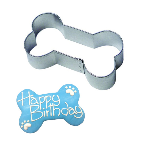 Stainless Steel Dog Bone Cookie Cutter Biscuit Baking Cake Topper Fondant Gumpaste Mold