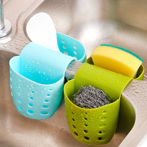 Portable Home Kitchen Hanging Drain Bag Basket Bath Storage Tools Sink Holder