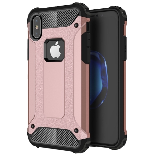 Rugged Armour iPhone X Case - Toughest Lightweight Protection - Dual Design Slim TPU PC Combination Cover